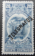 Ecuador 1897 1898 (4) Coat Of Arms Fiscal Stamp Telegrafos - Equateur