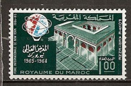 PA - 1964 - N° 113* MH - Expo Internationale De New-York - Maroc (1956-...)