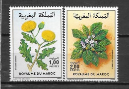 1986 - N° 1008 à 1009 * MH - Fleurs - Marokko (1956-...)