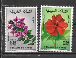 1985 - N° 988 à 989 * MH - Fleurs - Morocco (1956-...)