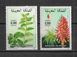 1984 - N° 967 à 968 * MH - Fleurs - Morocco (1956-...)