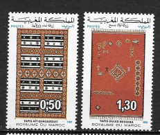 1982 - N° 919 à 920* MH - Tapis Marocains - Morocco (1956-...)