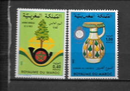 1982 - N° 923 + 924* MH -  - Morocco (1956-...)