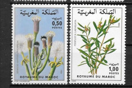 1980 - N° 868 à 869* MH - Fleurs - Maroc (1956-...)