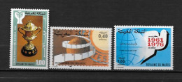 1977 - N° 780 + 783 à 784* MH - CAN - Journée Du Timbre - Conféreence Des Pays Non-alignés - Morocco (1956-...)