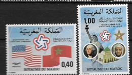 1976 - N° 763 à 764** MNH - 200 Ans Indépendance Des Etats-Unis - Maroc (1956-...)