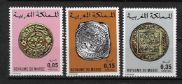 1976 - N° 756 à 758* MH - Anciennes Monnaies - Marokko (1956-...)