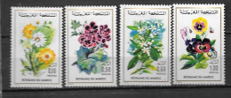 1975 - N° 726 à 729*MH - Fleurs - Marocco (1956-...)