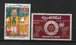 1975 - N° 732 +735**MH - Morocco (1956-...)