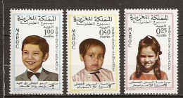 1968 - N° 569 à 571* MH - Semaine De L'enfance - Marocco (1956-...)