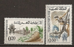 1963 - N° 459 à 460** MNH - Campagne Mondiale Contre La Faim - Marocco (1956-...)