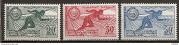 1961 - N° 421 à 423*MH - 3° Jeux Panarabes à Casablanca - Morocco (1956-...)