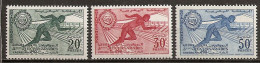 1961 - N° 421 à 423** MNH - 3° Jeux Panarabes à Casablanca - Maroc (1956-...)