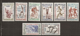 1960 - N° 413 à 420 *MH - Jeux Olympiques De Rome - Morocco (1956-...)
