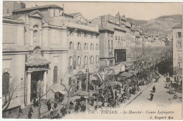 KO 23-(83) TOULON - LE MARCHE - COURS LAFAYETTE  - 2 SCANS - Toulon