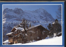 12612390 Grindelwald Chalet-Schonegg Doppelkarte Grindelwald - Other & Unclassified