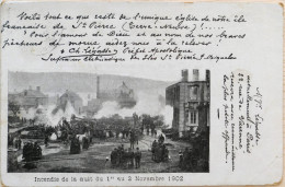 C. P. A. : SAINT-PIERRE Et MIQUELON : Incendie De La Nuit Du 1er Au 2 Novembre 1902, Timbre - Saint Pierre And Miquelon