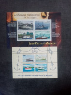 SAINT PIERRE Et MIQUELON. 1994-2007. Blocs 4 Et 12.  NEUFS++. " BATEAUX " Côte YT 2024 : 20,80 € - Blocks & Kleinbögen