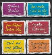 France 2011 Oblitéré Autoadhésif  N° 610 - 611 - 614 - 617 - 618 - 619   -   Sourires Par L'humoriste Ben - Used Stamps