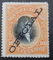 Ecuador 1899 (1b) Mejia Overprinted Oficial - Equateur