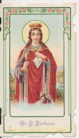 S.BARBARA. =  9 X 3,5 CM     2 SCANS - Devotion Images