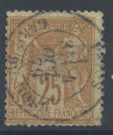 Lot N°82861   N°92, Oblitéré Cachet à Date De PARIS ( Gare Du Nord ), Déchirure Coté NORD - 1876-1898 Sage (Type II)