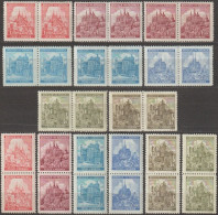 041/ Pof. 57-61, Basic Colors, Pairs - Unused Stamps