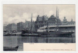 39070906 - Luebeck Mit Motiv Am Hafen. Ungelaufen Um 1900 Top Erhaltung. - Luebeck