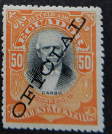 Ecuador 1899 (1d) Carbo Overprinted Oficial - Equateur