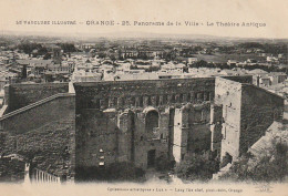 LE 1-(84) ORANGE - PANORAMA DE LA VILLE - LE THEATRE ANTIQUE - 2 SCANS - Orange