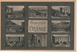 LE 2-(84) SOUVENIR D' ORANGE - CARTE MULTIVUES  - 2 SCANS - Orange