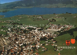 12608804 Einsiedeln SZ Fliegeraufnahme Mit Kloster Einsiedeln - Andere & Zonder Classificatie