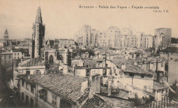 LE 2-(84) AVIGNON - PALAIS DES PAPES - FACADE ORIENTALE - 2 SCANS  - Avignon (Palais & Pont)