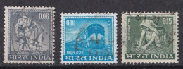 Inde  - 1950  1959 -  République -  Y&T N ° 191  192 Et 193  Oblitérés - Gebraucht