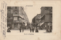 LE 2-(84) AVIGNON - RUE DE LA REPUBLIQUE - COMMERCES - 2 SCANS - Avignon