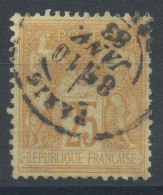 Lot N°82862   N°92, Oblitéré Cachet à Date De PARIS (DEPART) - 1876-1898 Sage (Tipo II)