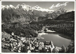 12608458 St Moritz GR Fliegeraufnahme Mit Piz Languard Und Piz Albris St. Moritz - Andere & Zonder Classificatie