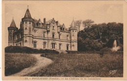 LE 4-(85) POUZAUGES  - LE CHATEAU DE LA CACAUDIERE  -  2 SCANS - Pouzauges