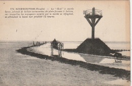 LE 5-(85)  NOIRMOUTIER - LE GOA A MAREE BASSE - CARRIOLE A CHEVAL  - 2 SCANS - Ile De Noirmoutier