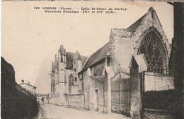 LE 8-(86) LOUDUN - EGLISE SAINT HILAIRE DU MARTRAY  - 2 SCANS - Loudun