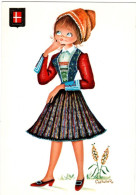 Enfant  -kind -child - Meisje Klederdracht  Denemarken - Costumes