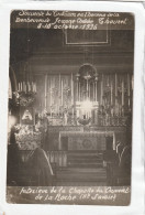 Carte Photo. 14 X 9 -  Intérieur De La Chapelle Du Couvent De La Roche  -  Souvenir Du Triduum - La Roche-sur-Foron