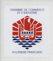 Autocollant Polynésie Française - Chambre De Commerce Et D'Industrie 11,5X13 - Polynésie Française