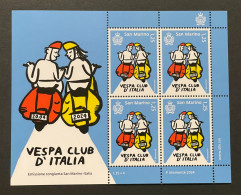 San Marino 2024 -  Vespa Club D'Italia - Minifoglio Nuvo MNH** - Blocs-feuillets