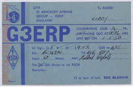 Ad9122 - GREAT BRITAIN - RADIO FREQUENCY CARD - England - 1950 - Radio