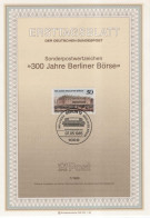 Germany Deutschland 1985-07 300 Jahre Berliner Borse, Canceled In Berlin - 1981-1990