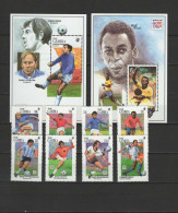Gambia 1994 Football Soccer World Cup Set Of 8 + 2 S/s MNH - 1994 – Verenigde Staten
