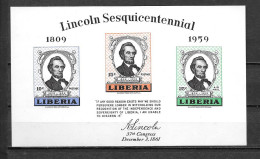 BF 14 **MNH - Abraham Lincoln -  D4/8 - Liberia