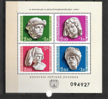 1976 - BF 123 **MNH - Congrés Des Philatélistes, Têtes De Statues - D4/5 - Blocs-feuillets