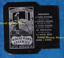 Emballage Ancien Illustré Début XXe - Paquet De Mine De Plomb Argentée - LE MIROIR - Usine à Rouen - Cuisine Cuisiniére - Otros & Sin Clasificación